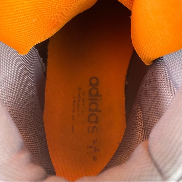 ADIDAS HIGH TOP GRAY WHITE AND ORANGE SNEAKERS MEN’S SIZE 8.5 - Picture 10 of 11